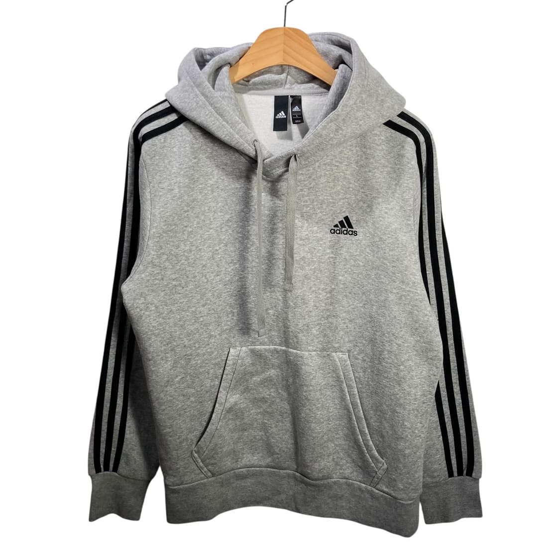 아디다스 사이드라인 그레이 후드 상품이미지2