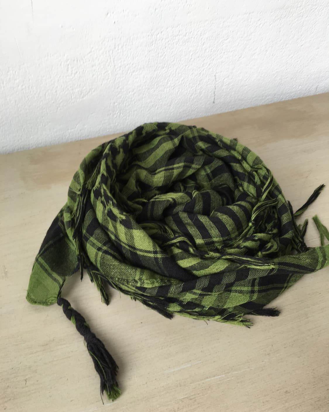 check pattern fringe scarf 상품이미지2