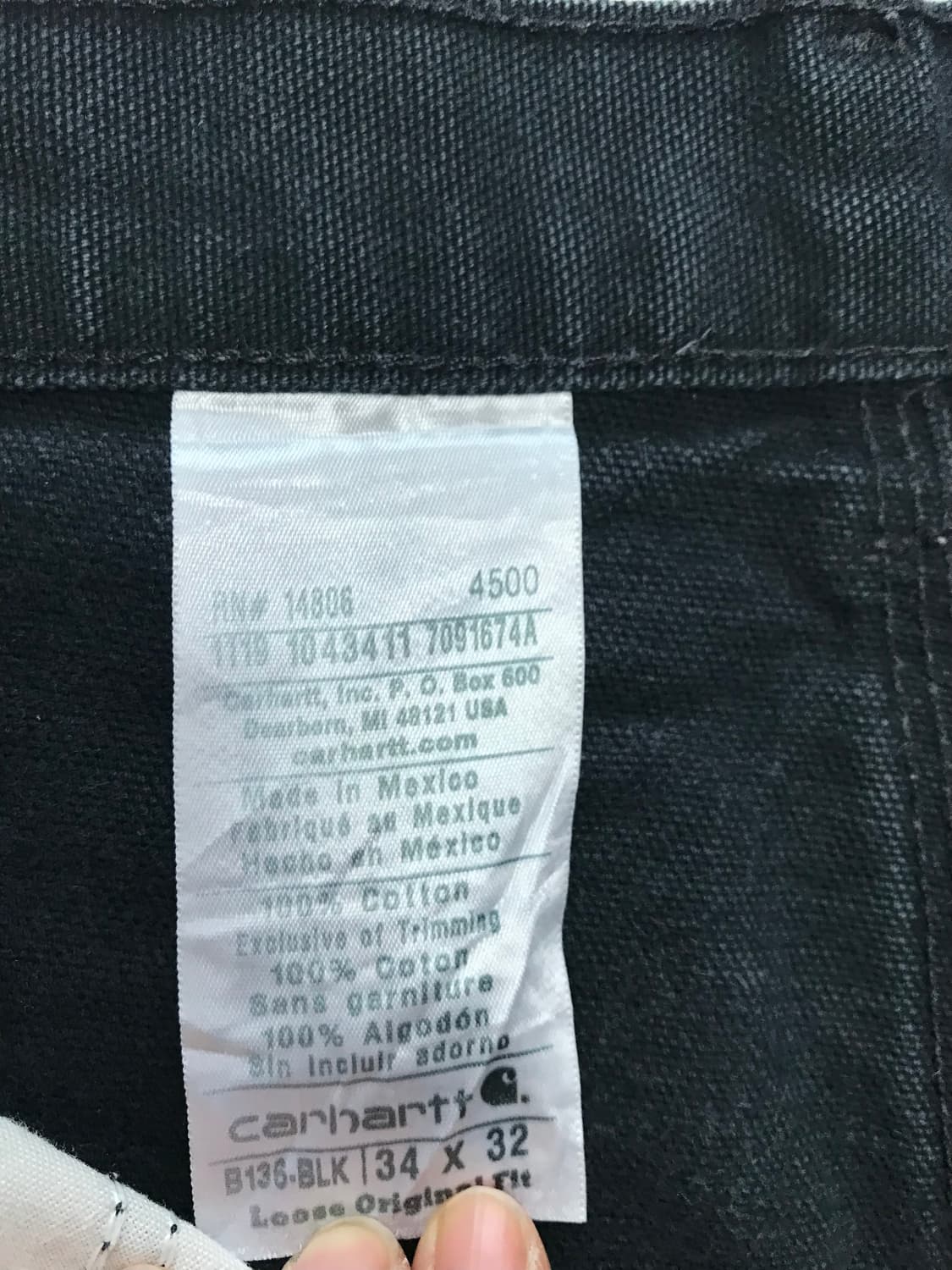 칼하트 더블니 카펜터 워크팬츠 34x32 상품이미지3