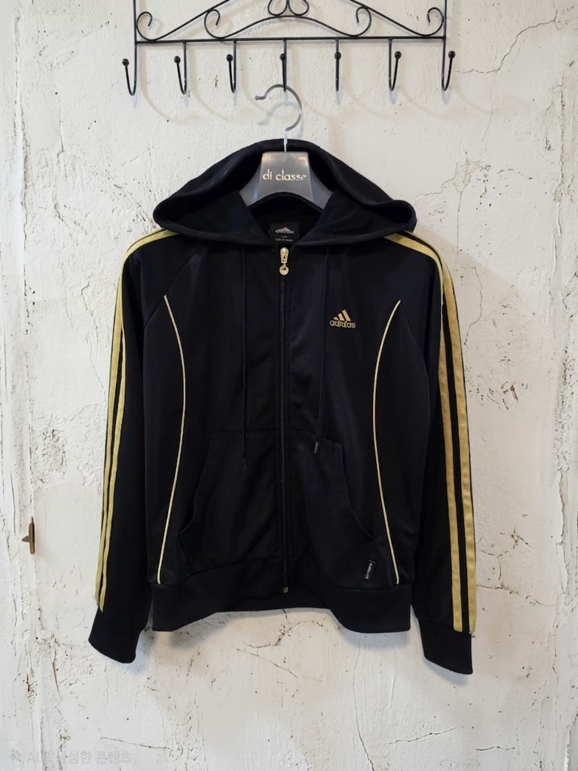 아디다스 후드집업 90 블랙 골드 상품이미지1