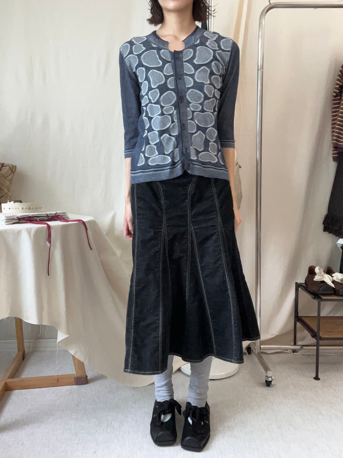 Hiroko Bis 7부 가디건 상품이미지3