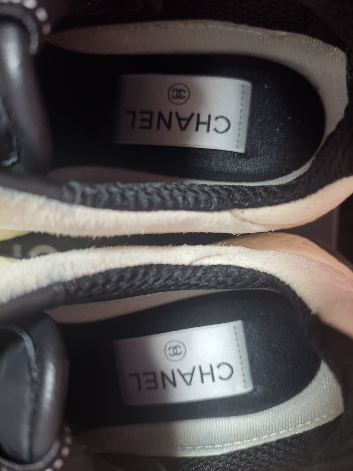 정품)급처상태좋음!샤넬 믹스드파이버 스니커즈 운동화 신발 상품이미지7