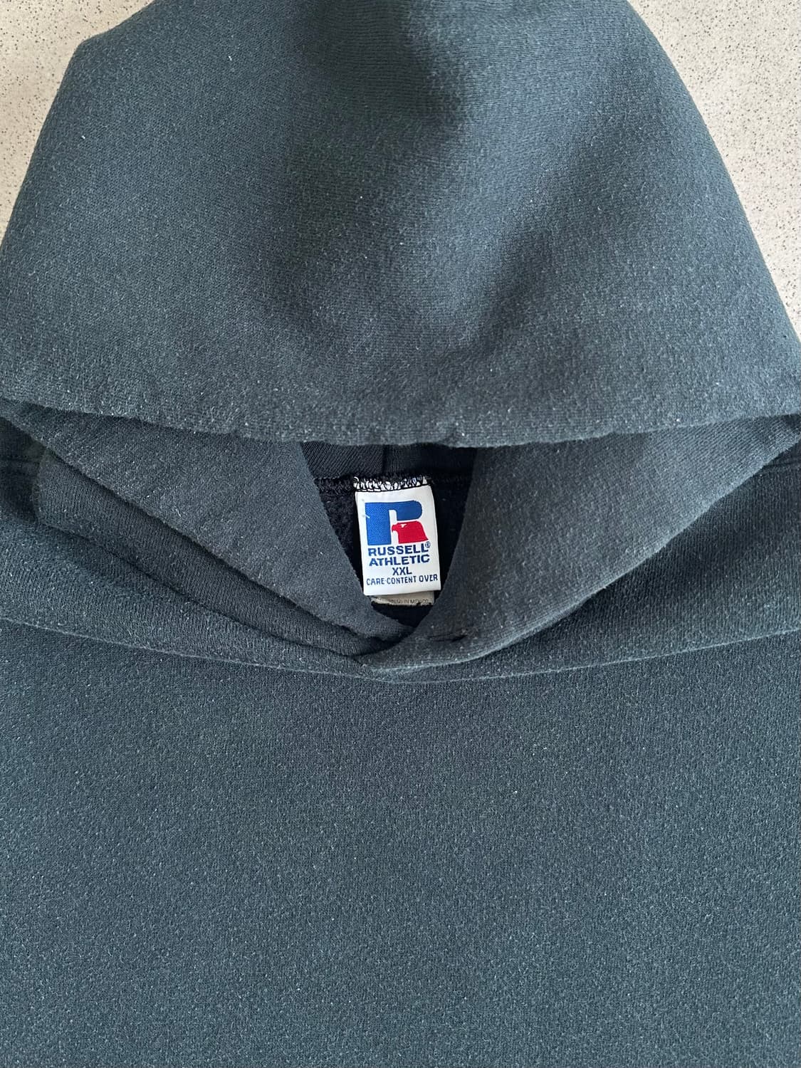 90s 빈티지 러셀 후드 블랙 XXL 상품이미지6