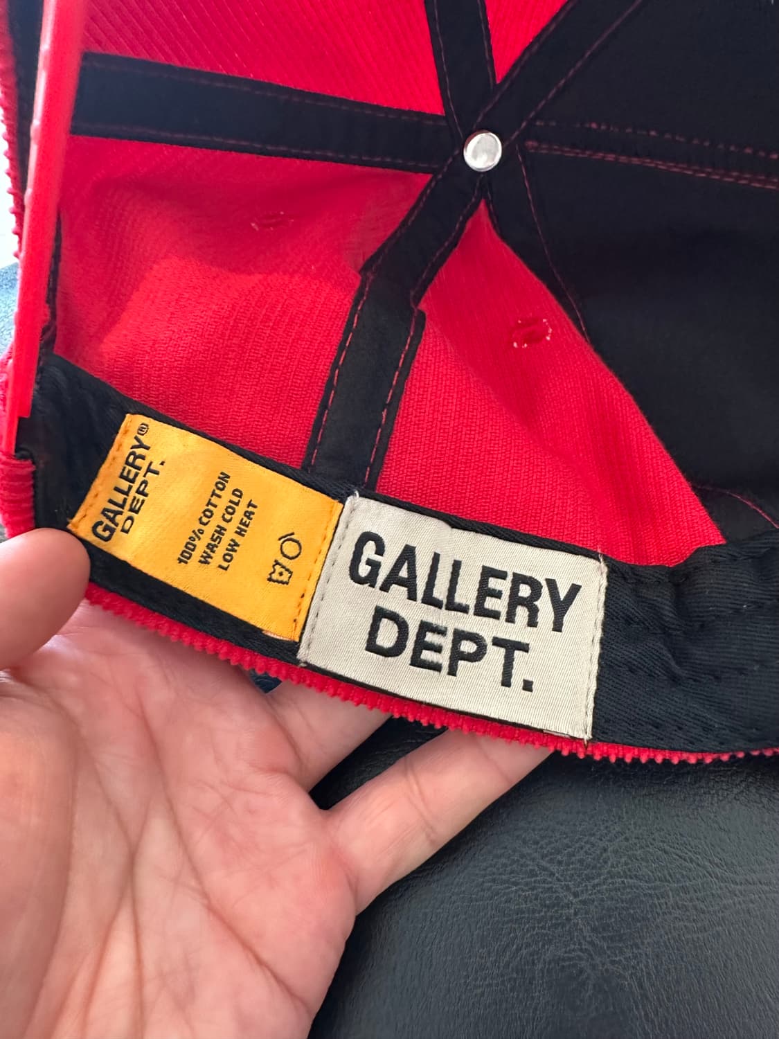 갤러리디파트먼트 짐 로고 코듀로이 모자 상품이미지2