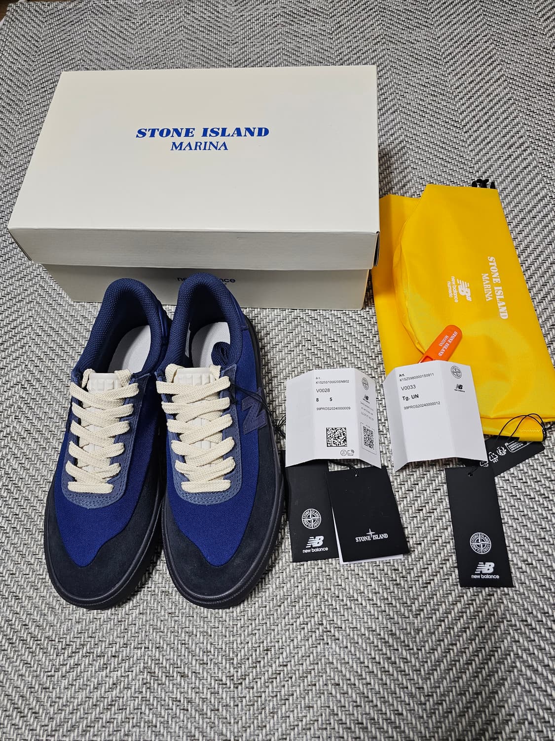 뉴발란스 x 스톤 아일랜드 뉴메릭 272 블루 블랙 상품이미지9