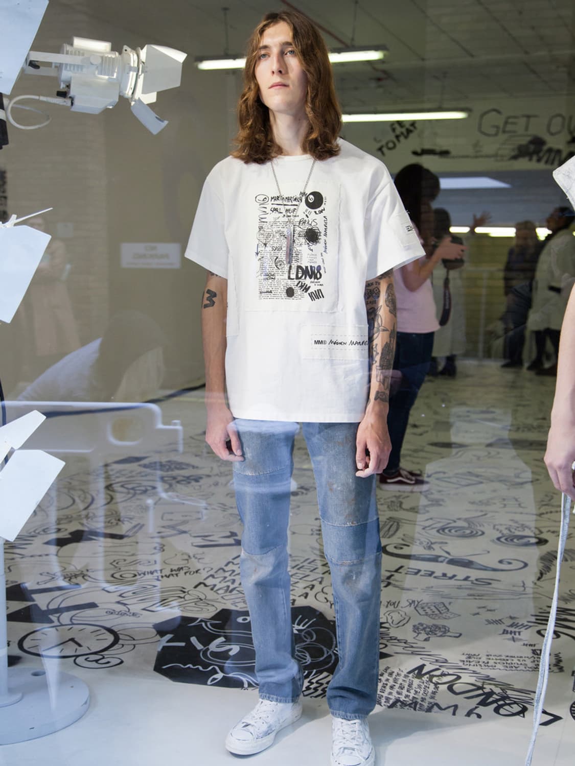 MM6 메종 마르지엘라 오버핏 반팔 티셔츠 상품이미지4