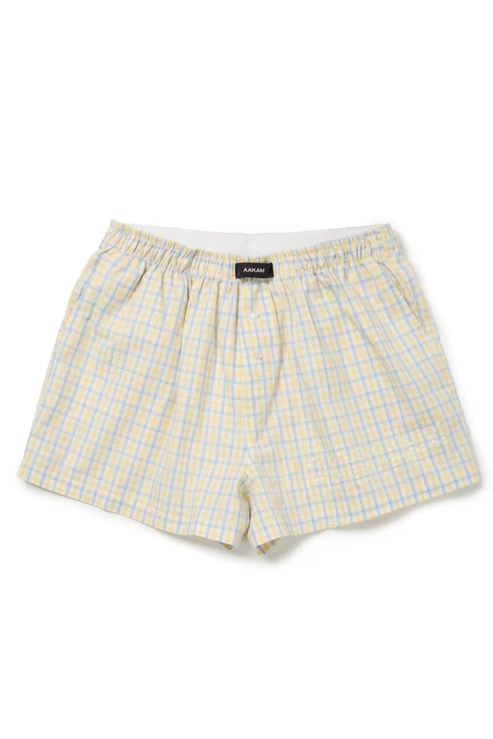 AAKAM Check Boxer (Yellow) 상품이미지1