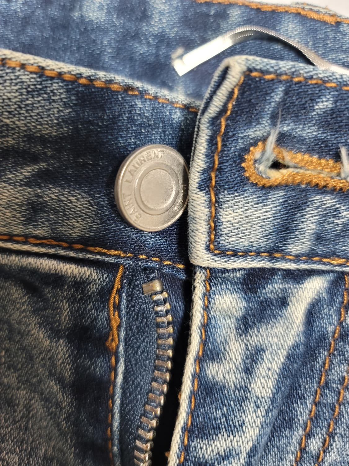 입생로랑 데미지드 데님 청바지 허리단면43 기장105 상태굿 상품이미지2