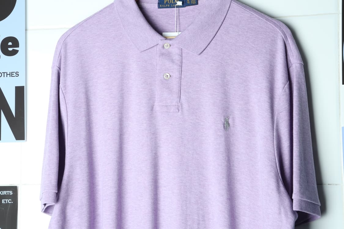 (L-3XL) 폴로 랄프로렌 반팔 카라 티셔츠 USA 연보라-H30557 상품이미지3