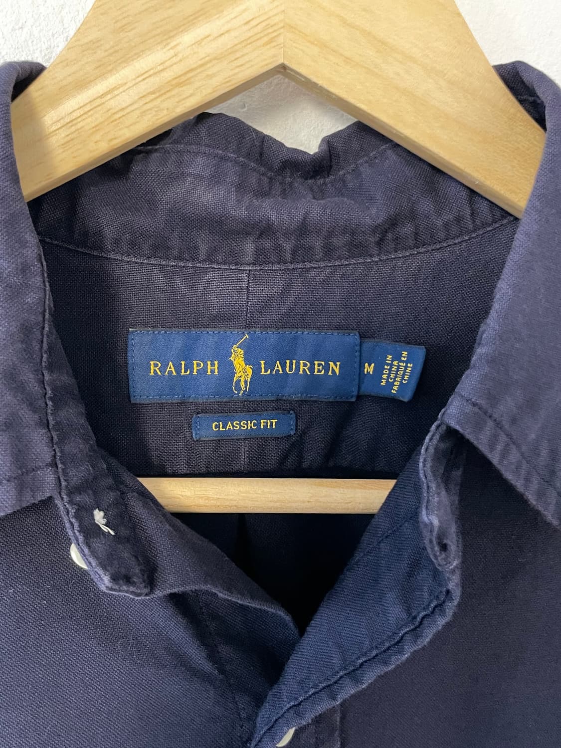 폴로 클래식핏 네이비 셔츠  상품이미지4