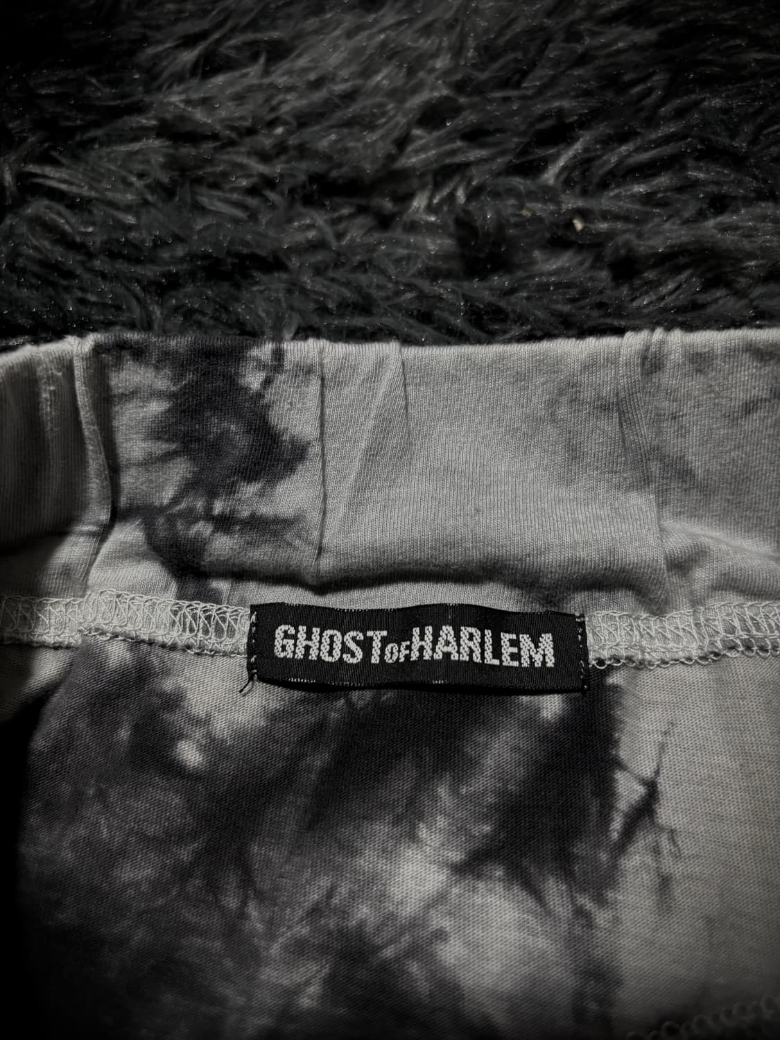 Ghost of Harlem 그레이 레터링 스컬 프린팅 셔링 롱스커트 상품이미지9