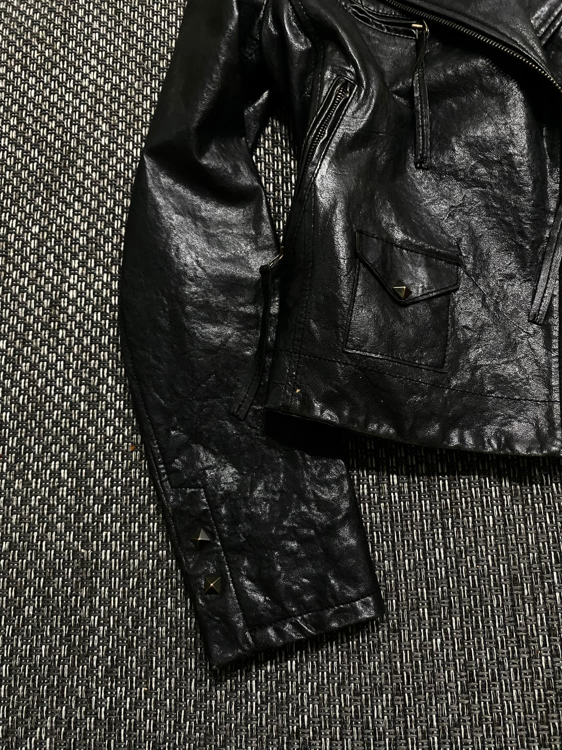 SheepSkin diagonal zipper Detail Jacket 상품이미지2