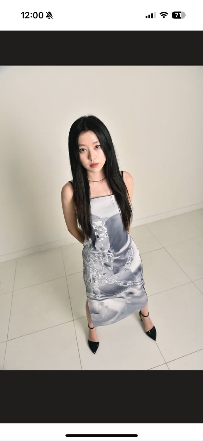 엘프엘프엘프 그래픽 드레스 상품이미지1