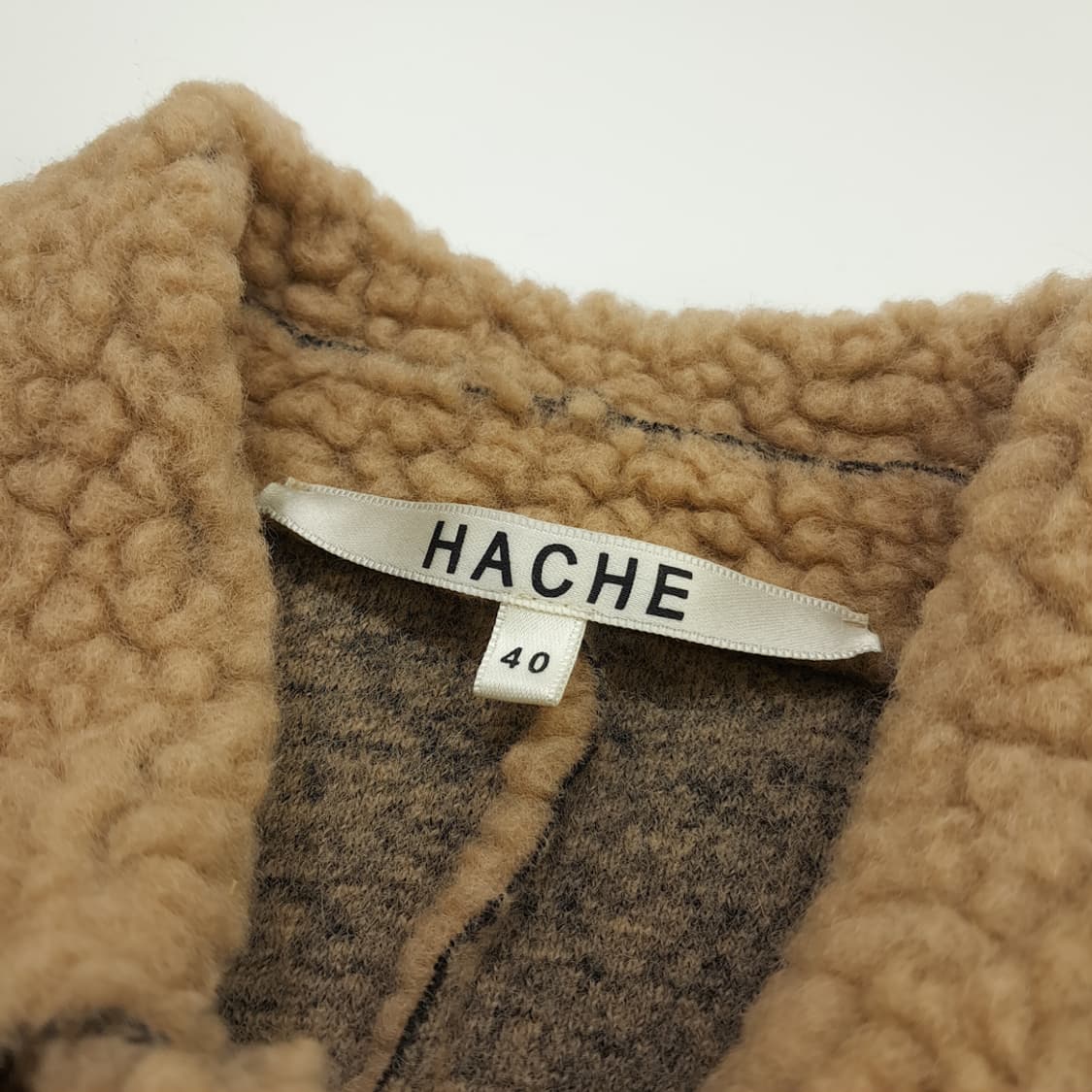 CN719W L HACHE 이탈리안 테디베어 시어링 울자켓 상품이미지4