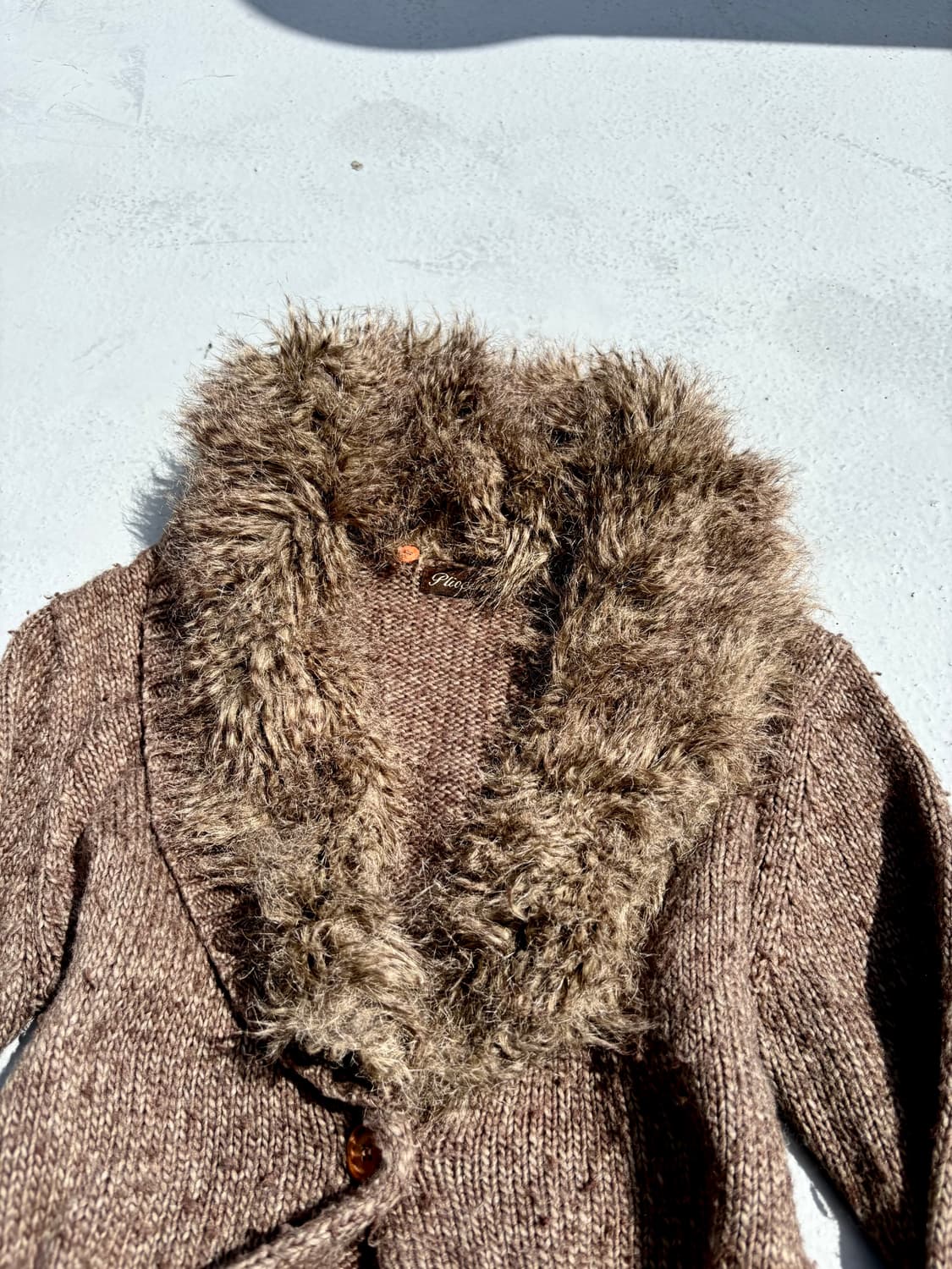 “Vintage” V-Kei Mood Fur Detail Brown Ca 상품이미지9