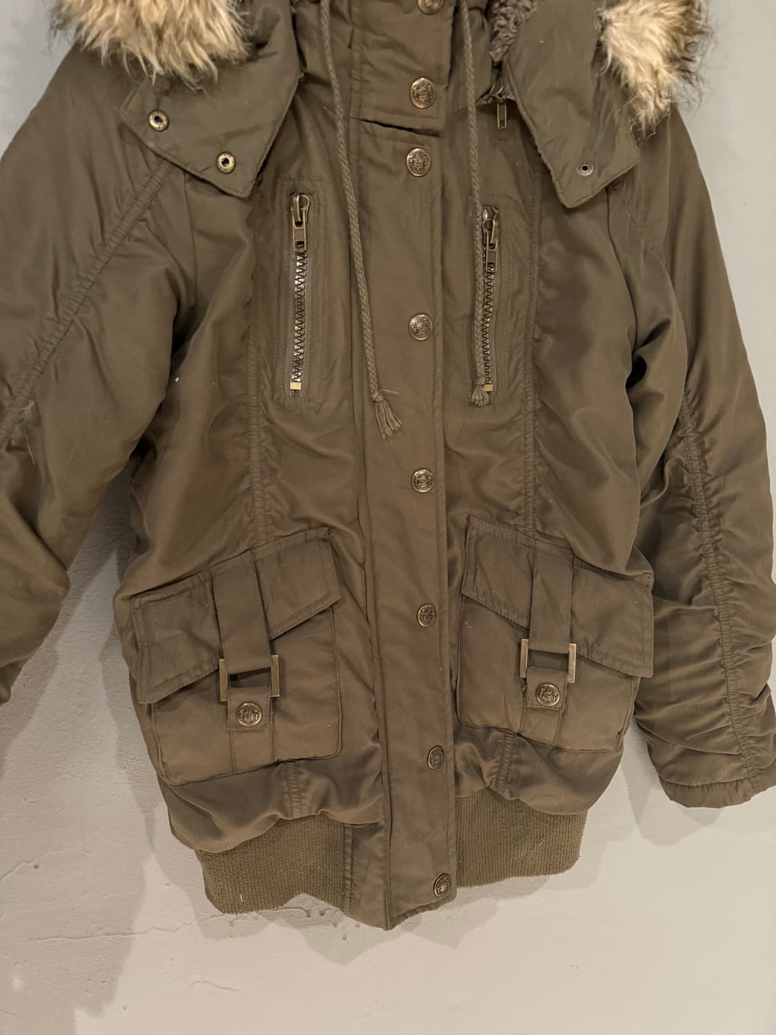 shirring detail buckle pocket jumper 상품이미지8