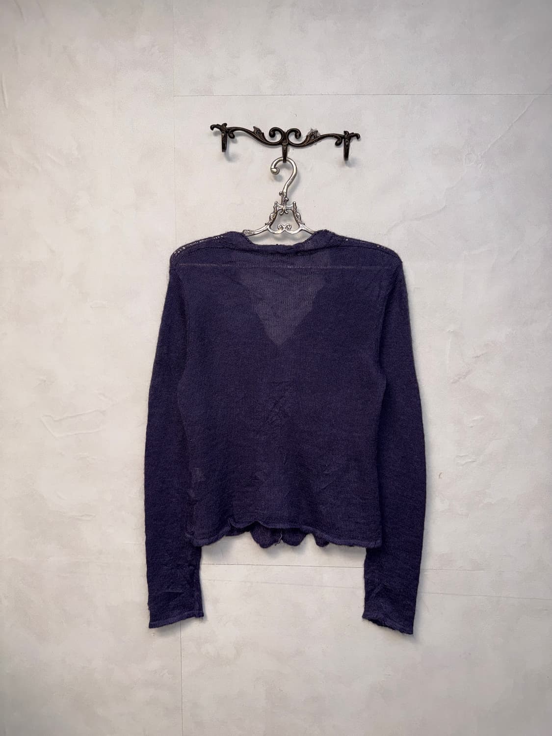 Purple fairy beads mohair cardigan  상품이미지6