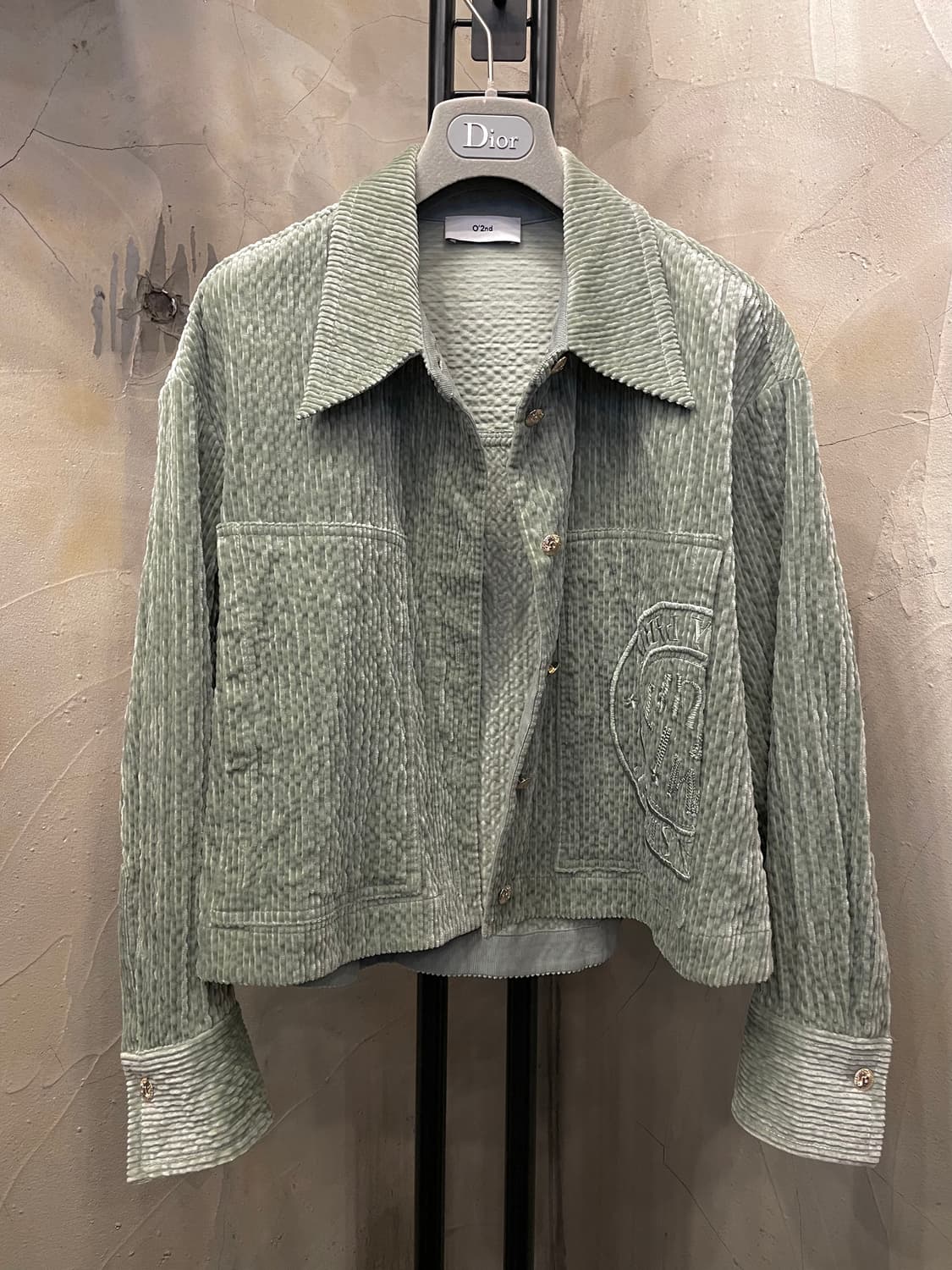 한섬 오즈세컨 텍스처드 셔츠형 자켓 55~66 상품이미지2