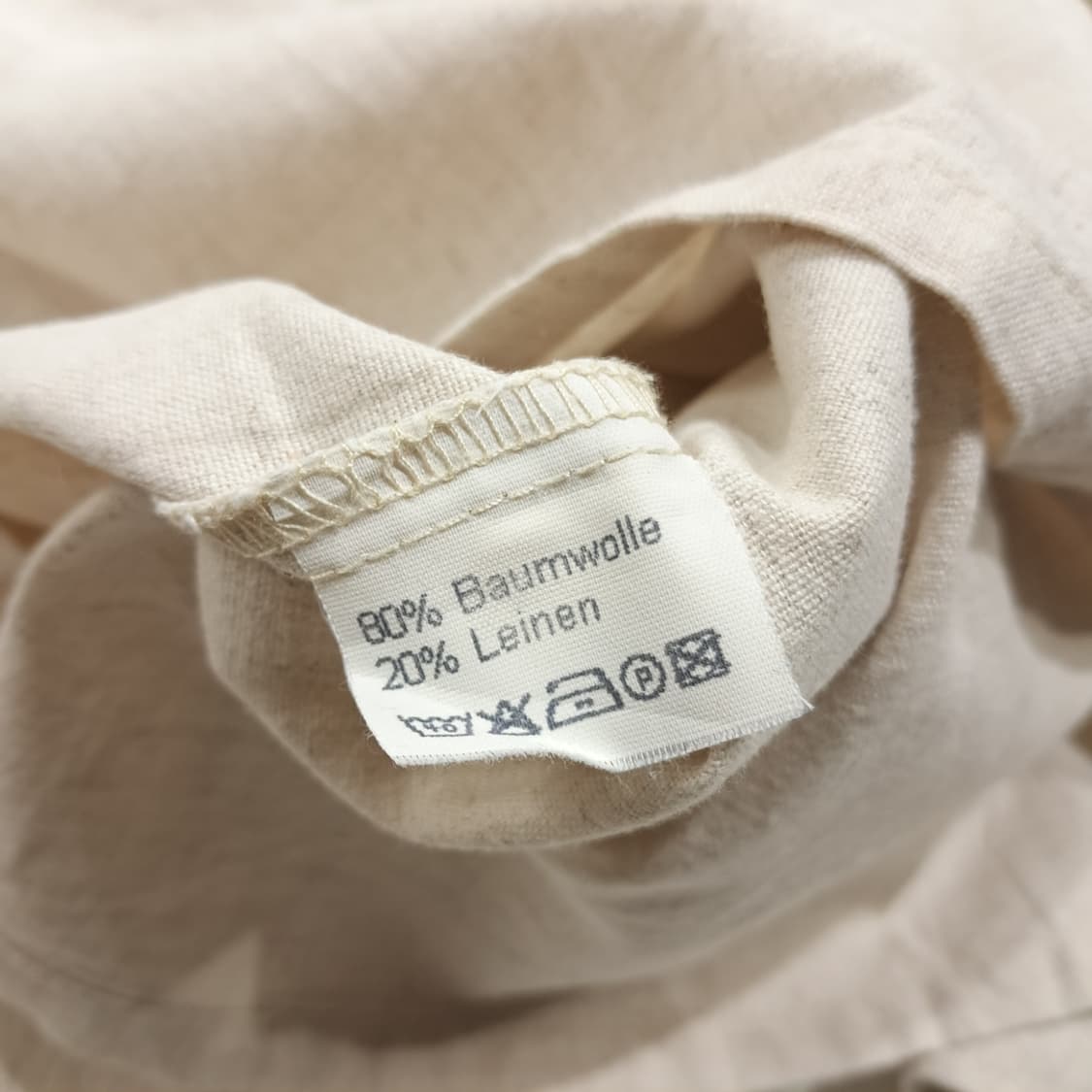 CL822 L 란트하우스 80s 독일 트라흐텐 바바리엔 린넨 알펜 셔츠 상품이미지5