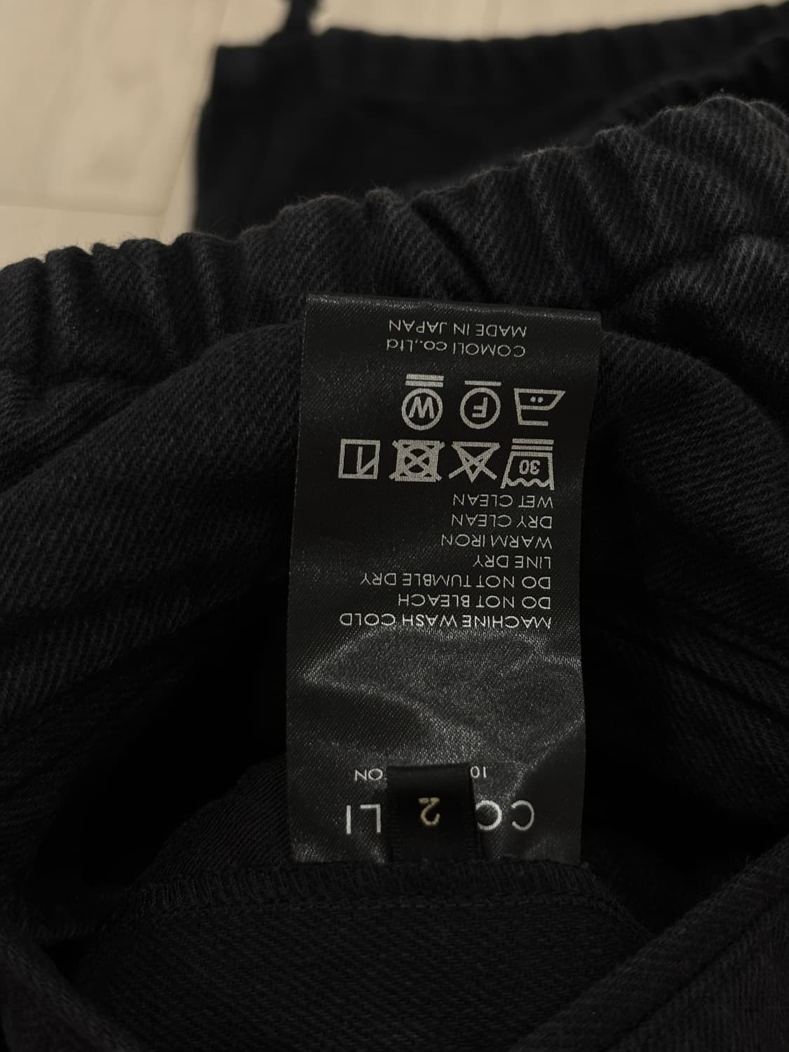 Comoli Black Drill 6P Pants 25SS 상품이미지6