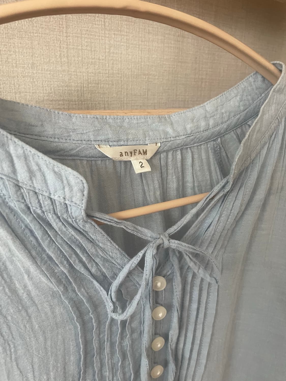 모리걸 빈티지 여름 모리 블라우스 🩵🎀 상품이미지3