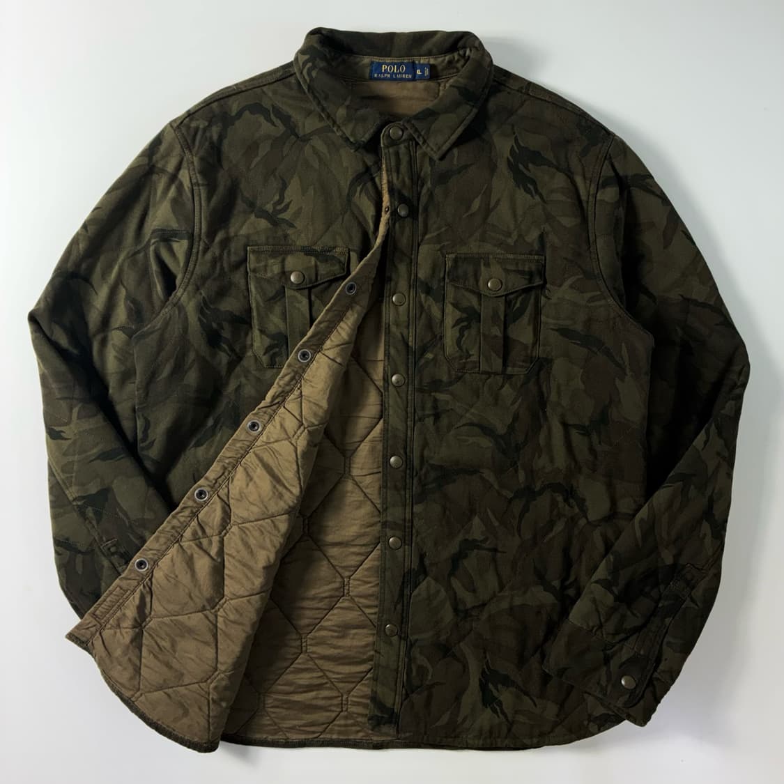 Polo  폴로 랄프로렌 코튼 카모플라주 퀼팅 셔츠 자켓 상품이미지1