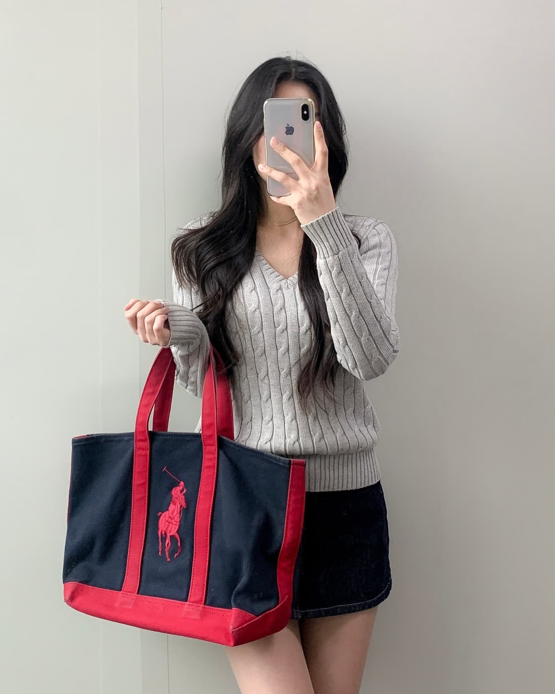 폴로 빅포니 캔버스 토트백 상품이미지3