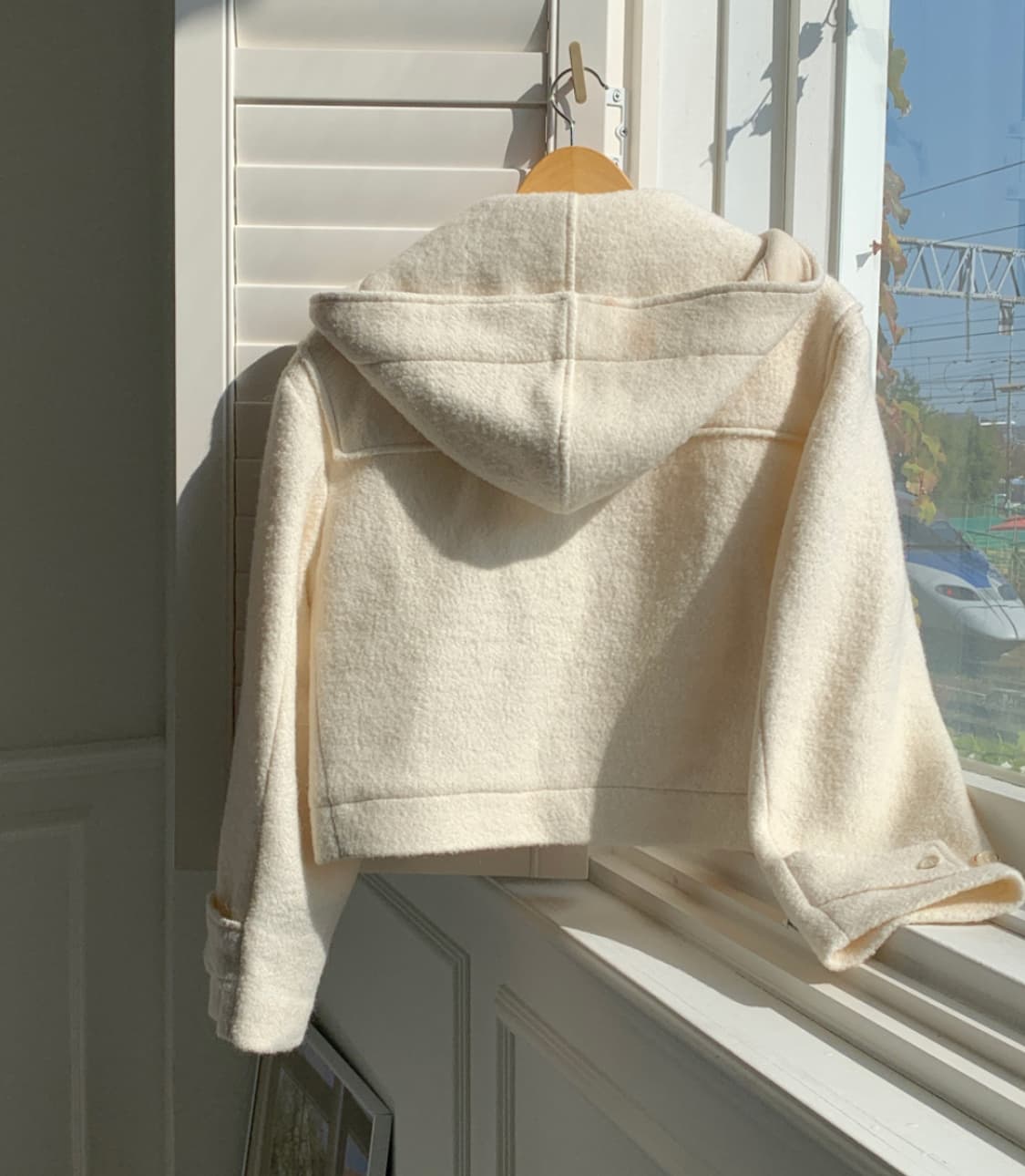 울 태리 더플 떡볶이 숏코트 자켓 상품이미지2