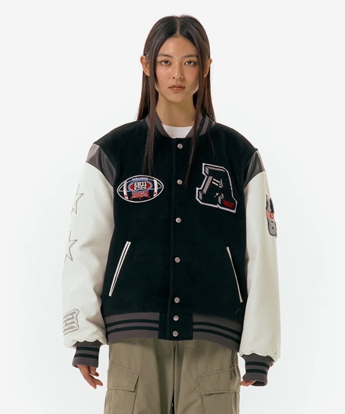 아메스월드와이드 바시티자켓 L 상품이미지2