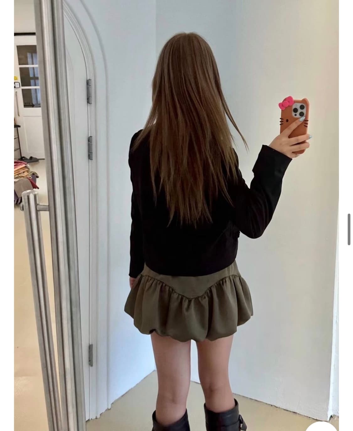 펌킨 스커트 카키  상품이미지1