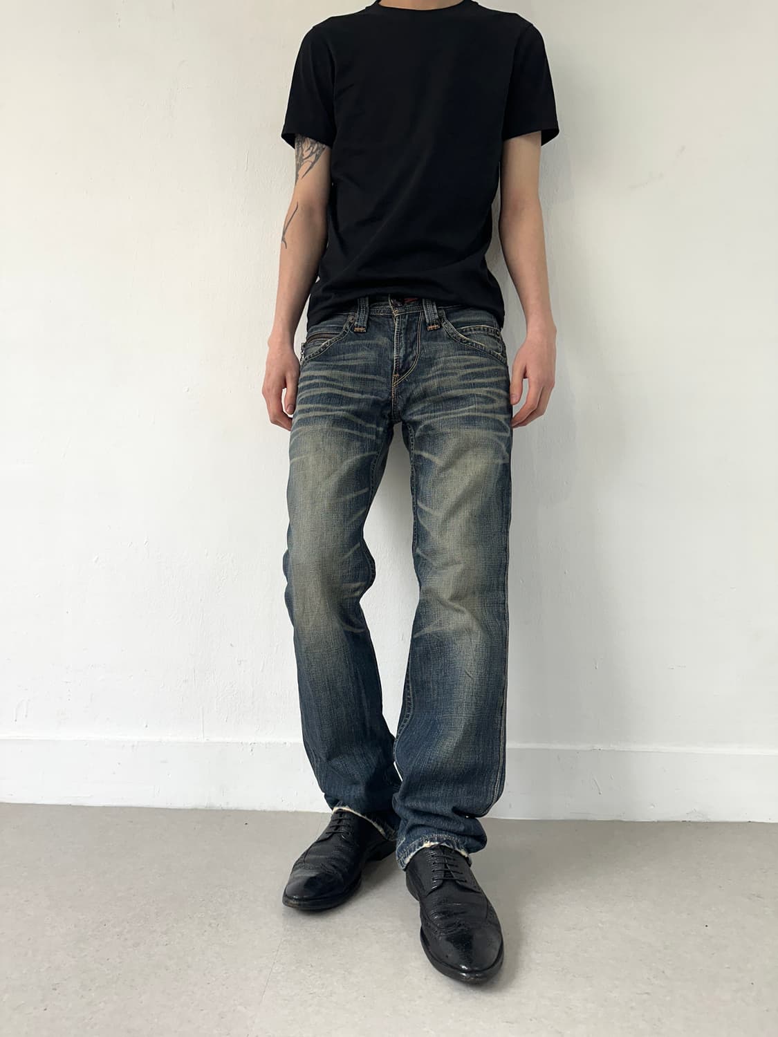 리바이스 502 젬스톤 워싱 웨이브진 상품이미지2