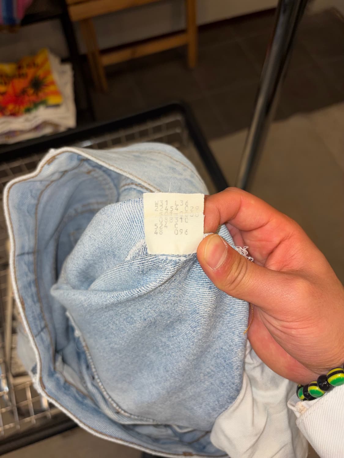 80’s Levi’s 501 USA denim hard washed  상품이미지10