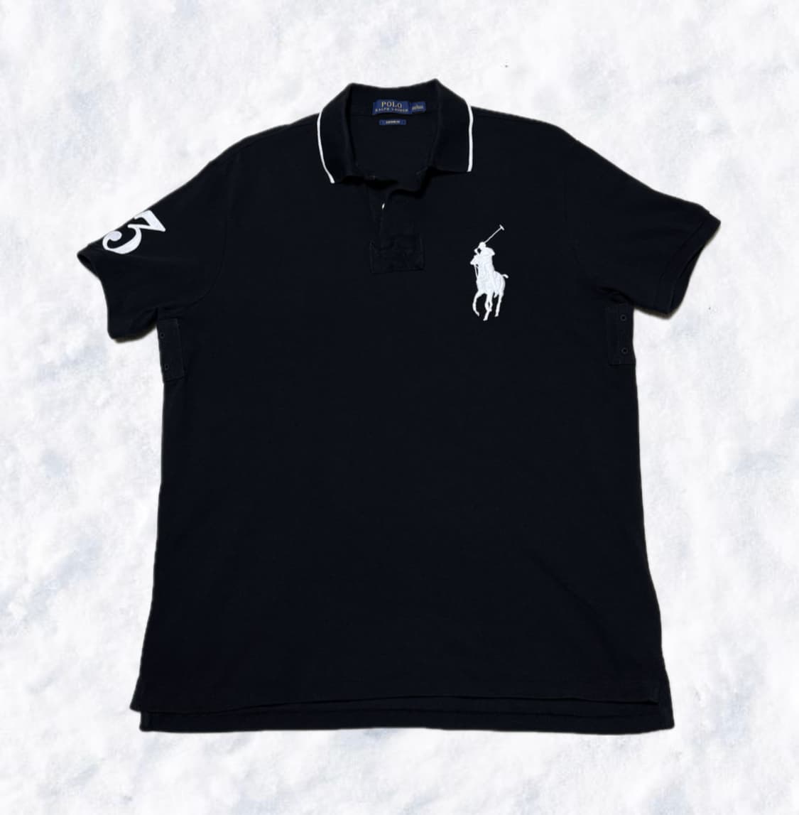 폴로 랄프로렌 빅포니 블랙 카라 반팔 상품이미지1