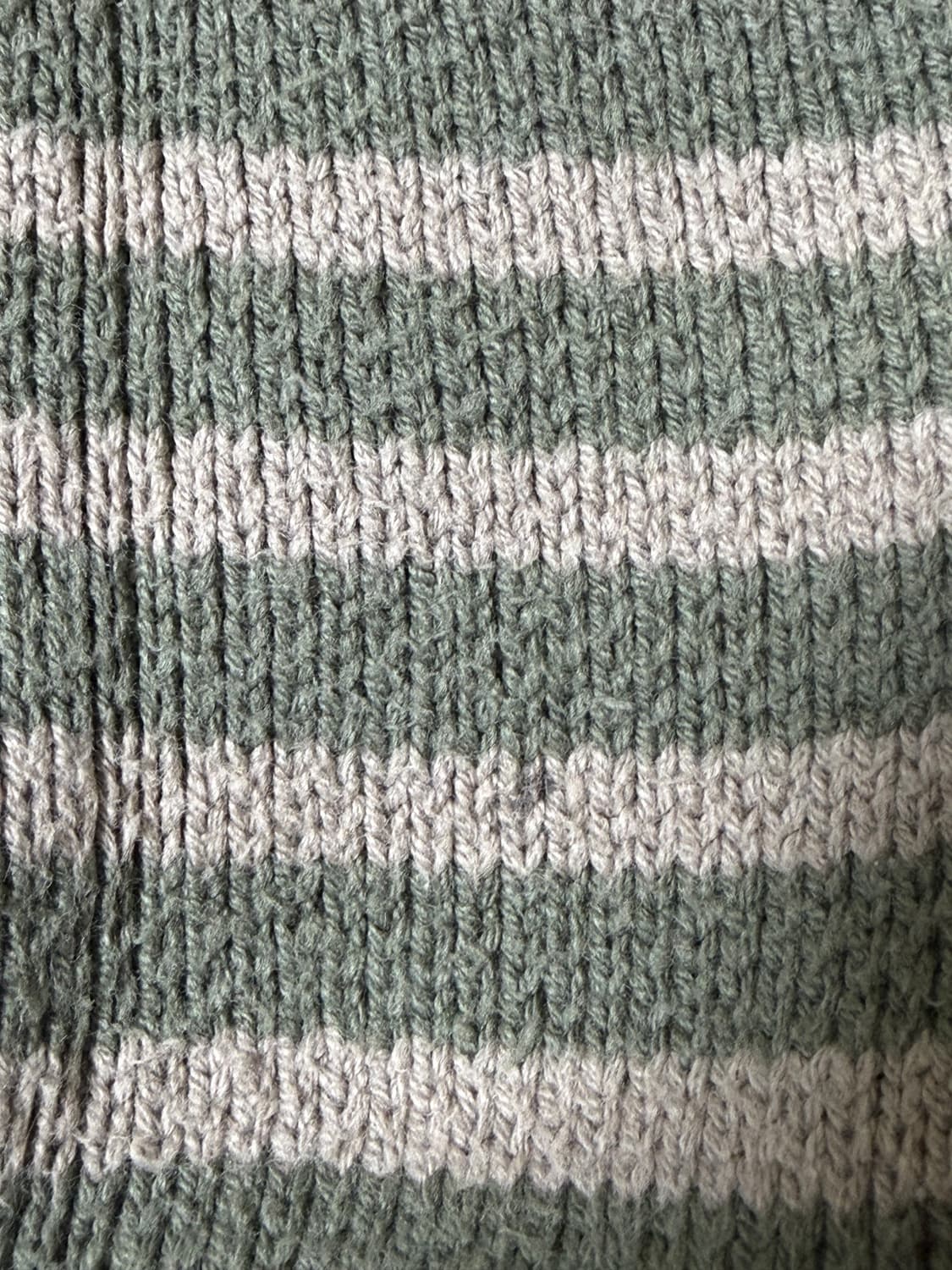 언발란스 스트라이프 니트 후드 집업 상품이미지6