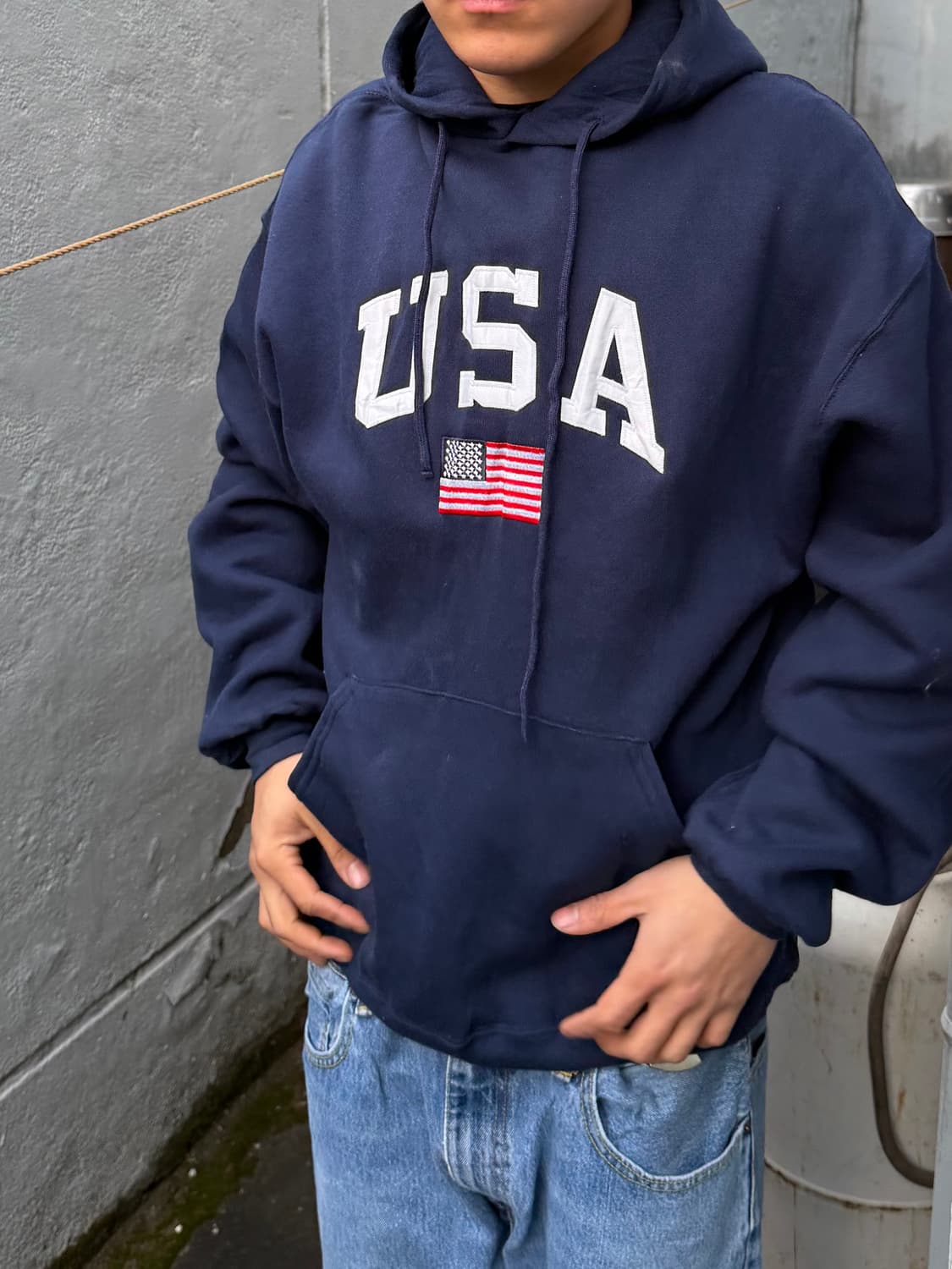 90‘s 러셀 후드티 상품이미지1