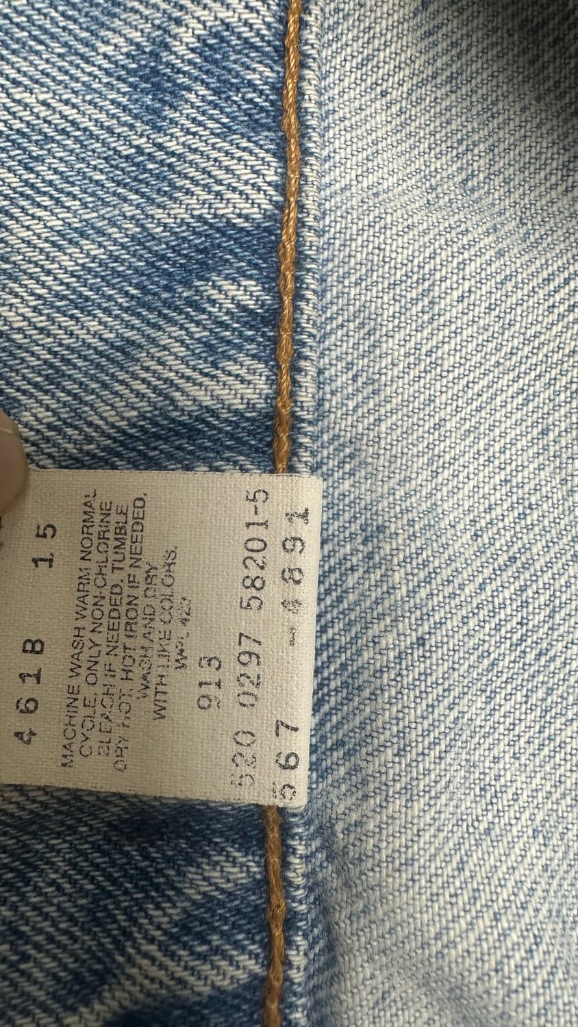 90s 빈티지 리바이스 567 usa made 상품이미지4