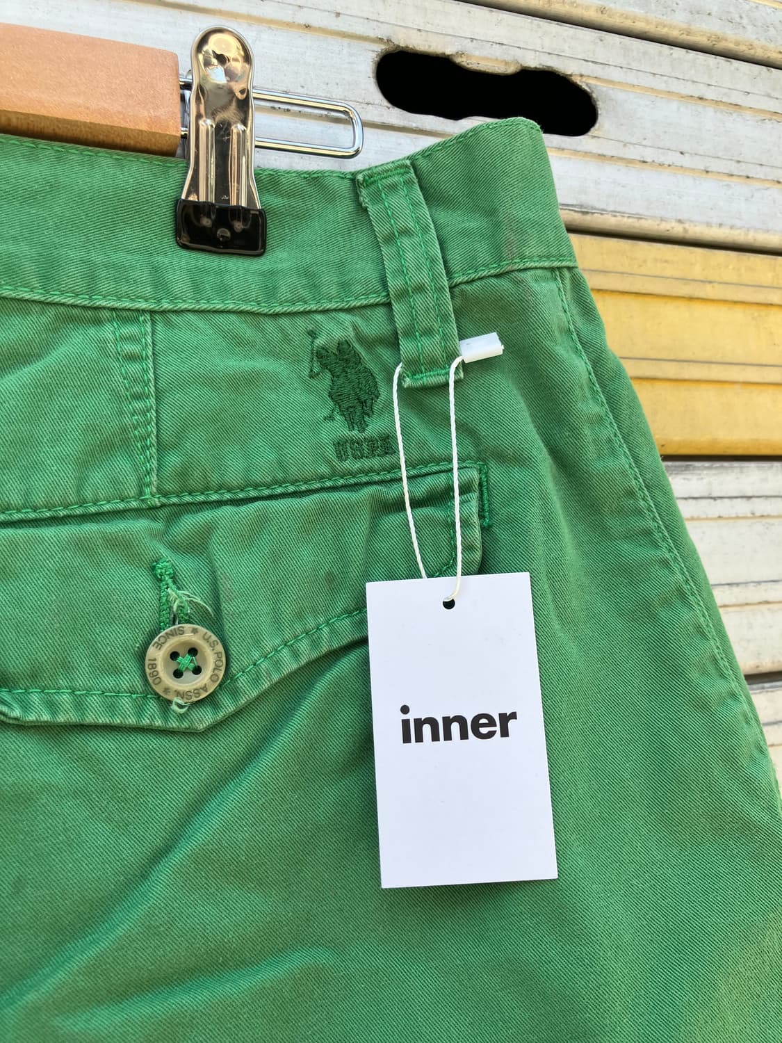 US Polo Assn 치노 팬츠 그린 34 상품이미지5