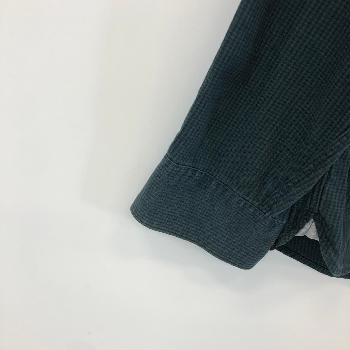 빈폴 자수로고 깅엄셔츠 105 그린 상품이미지3