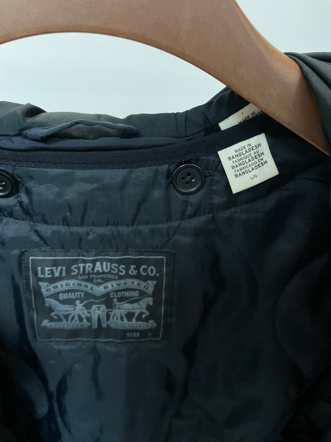 (L) Levis 리바이스 써모어 다크 네이비 야상 자켓 상품이미지6