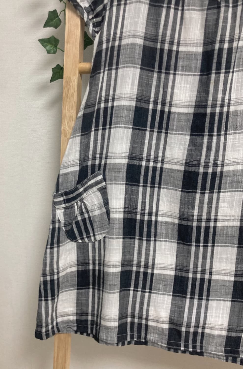 체크 크로쉐 블라우스 상품이미지5