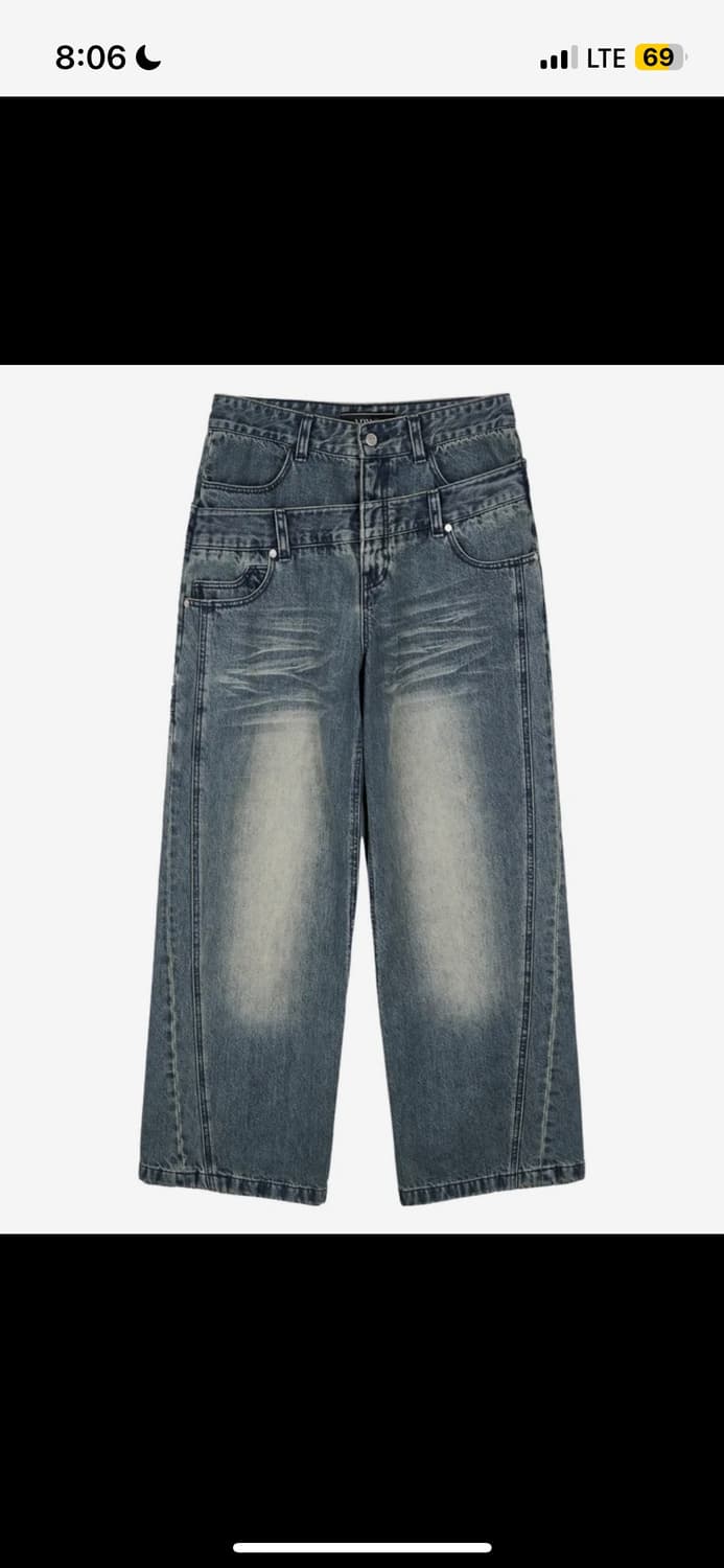 (구매글) idsw Layer Curve Denim Pants   상품이미지1