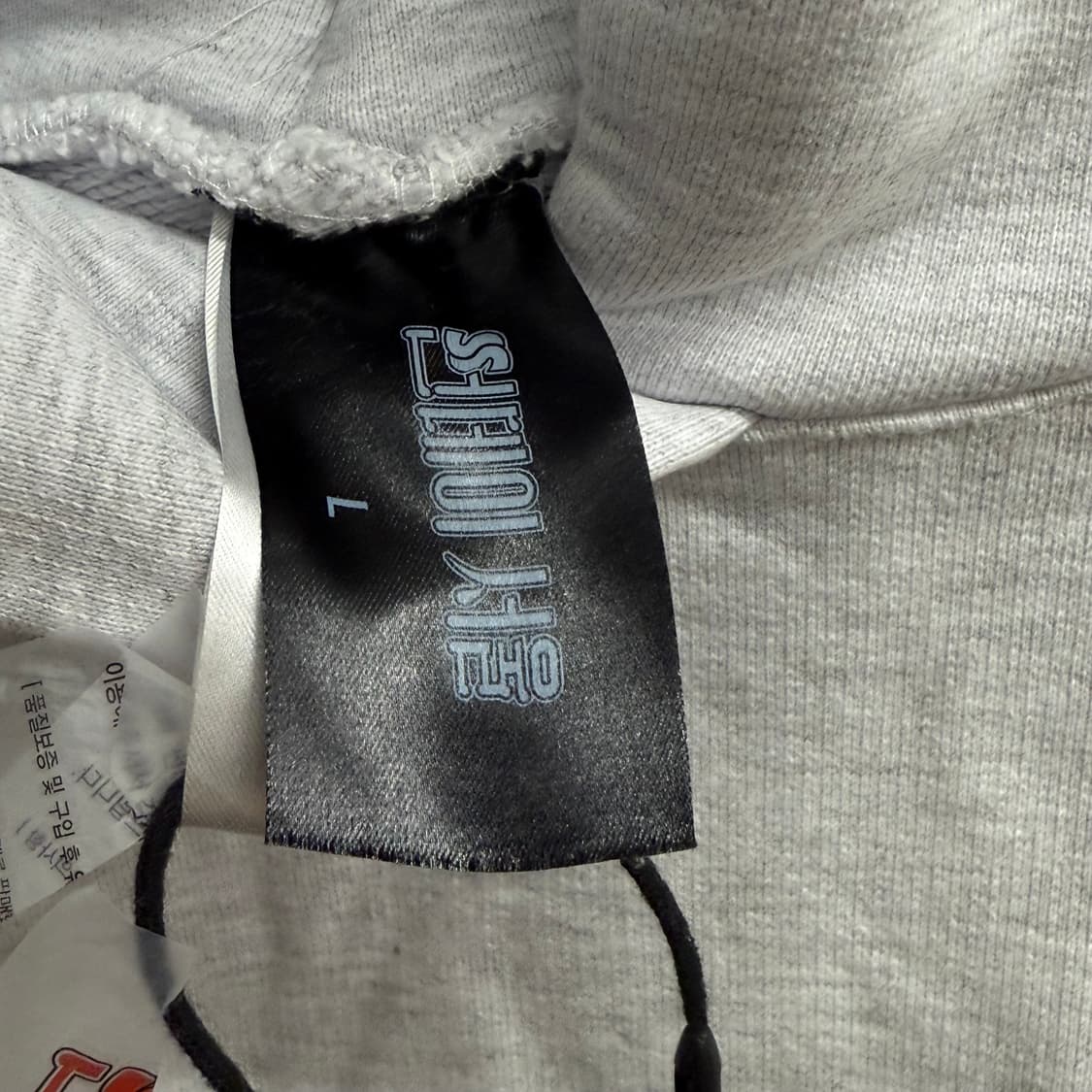 선데이서울 기모 후드티 그레이 L 상품이미지2