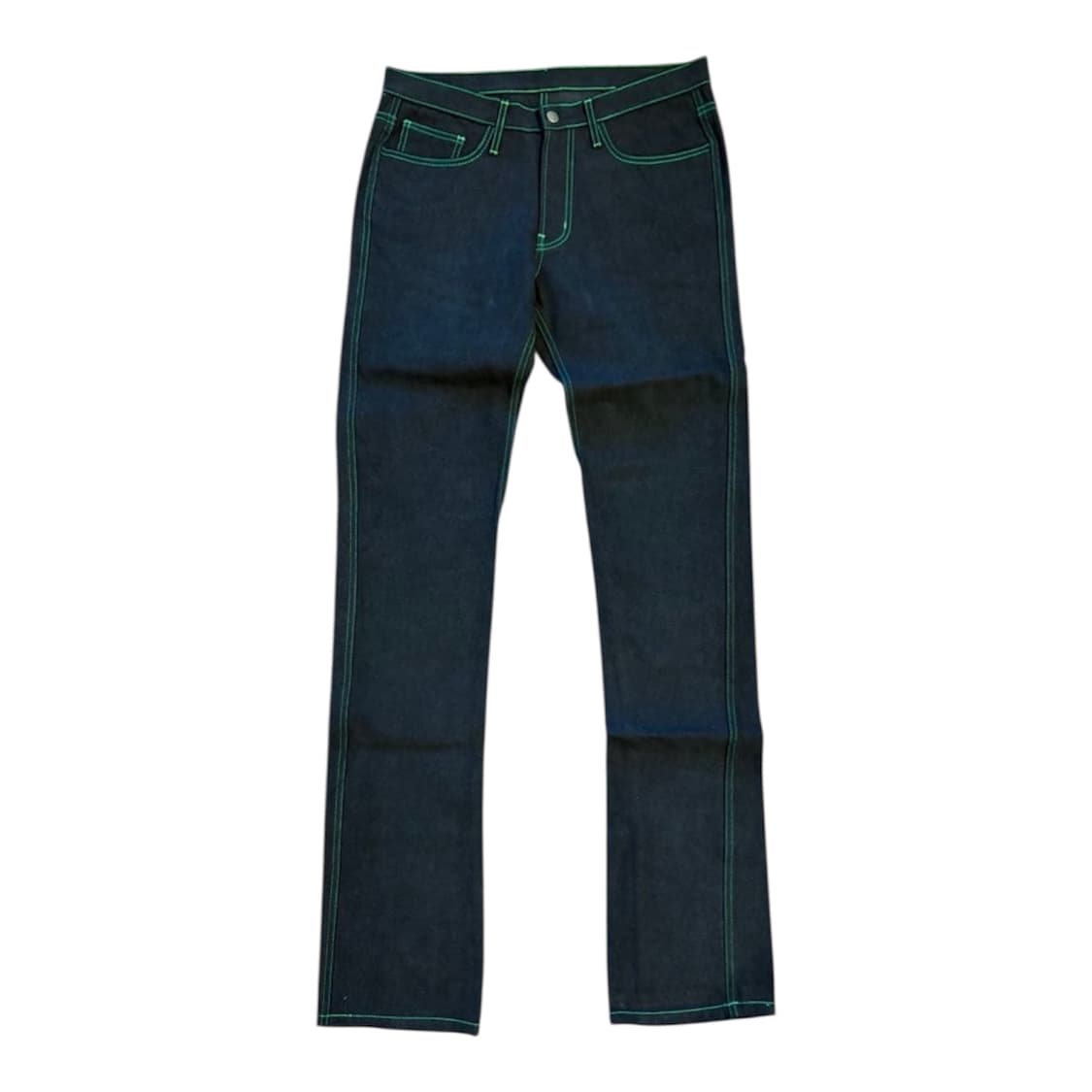 브이론 그린 스티치 데님팬츠 쇼피스 미발매 상품이미지1