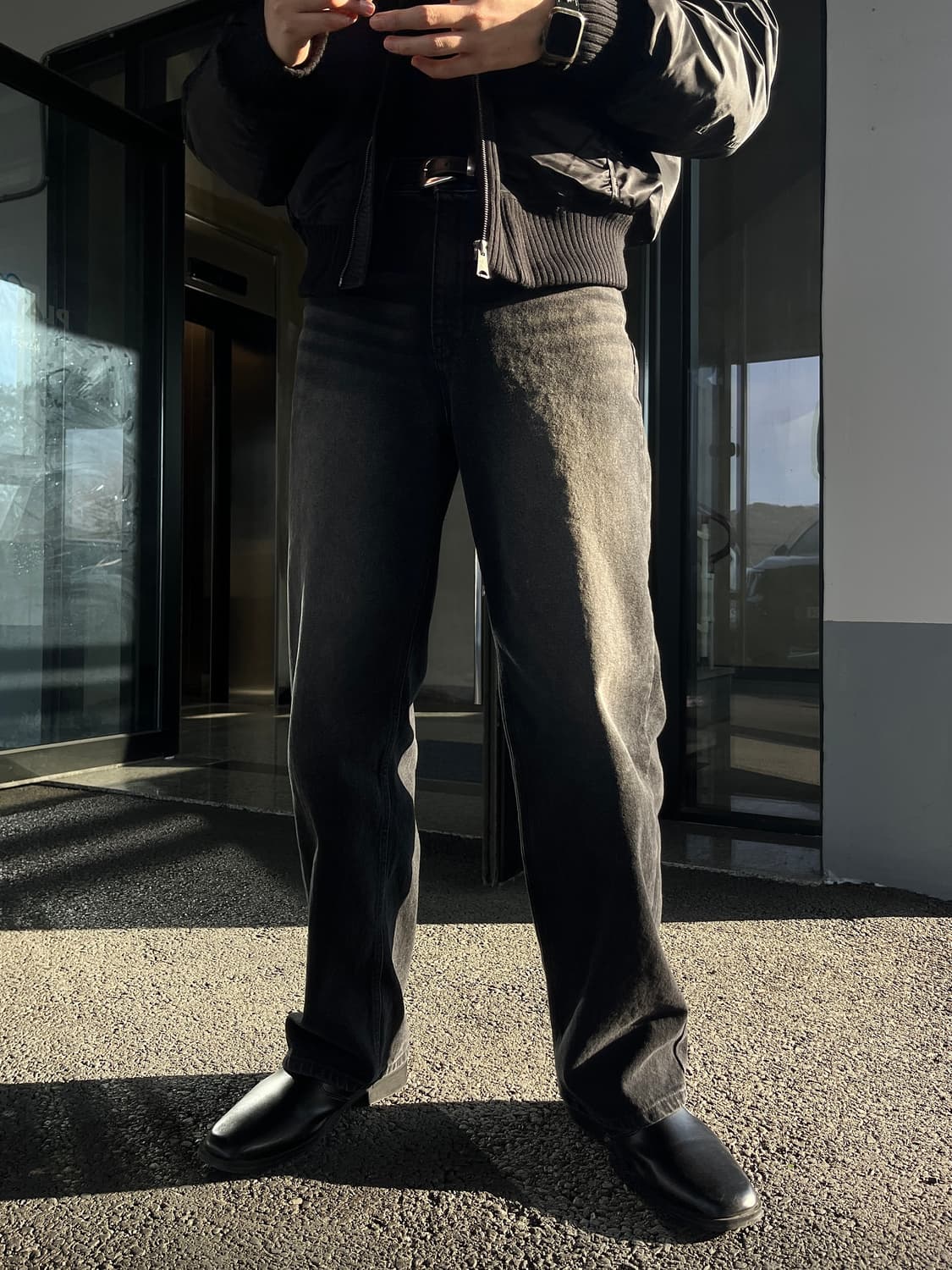 캣스톤 와이드 워싱 데님 팬츠 청바지 상품이미지1