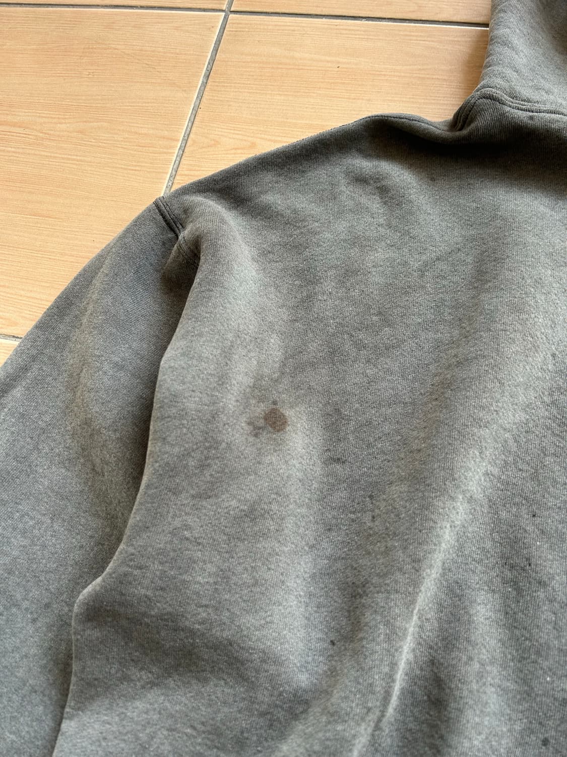 90‘s 러셀 썬페이드 후드집업 블랙 XXL 상품이미지8