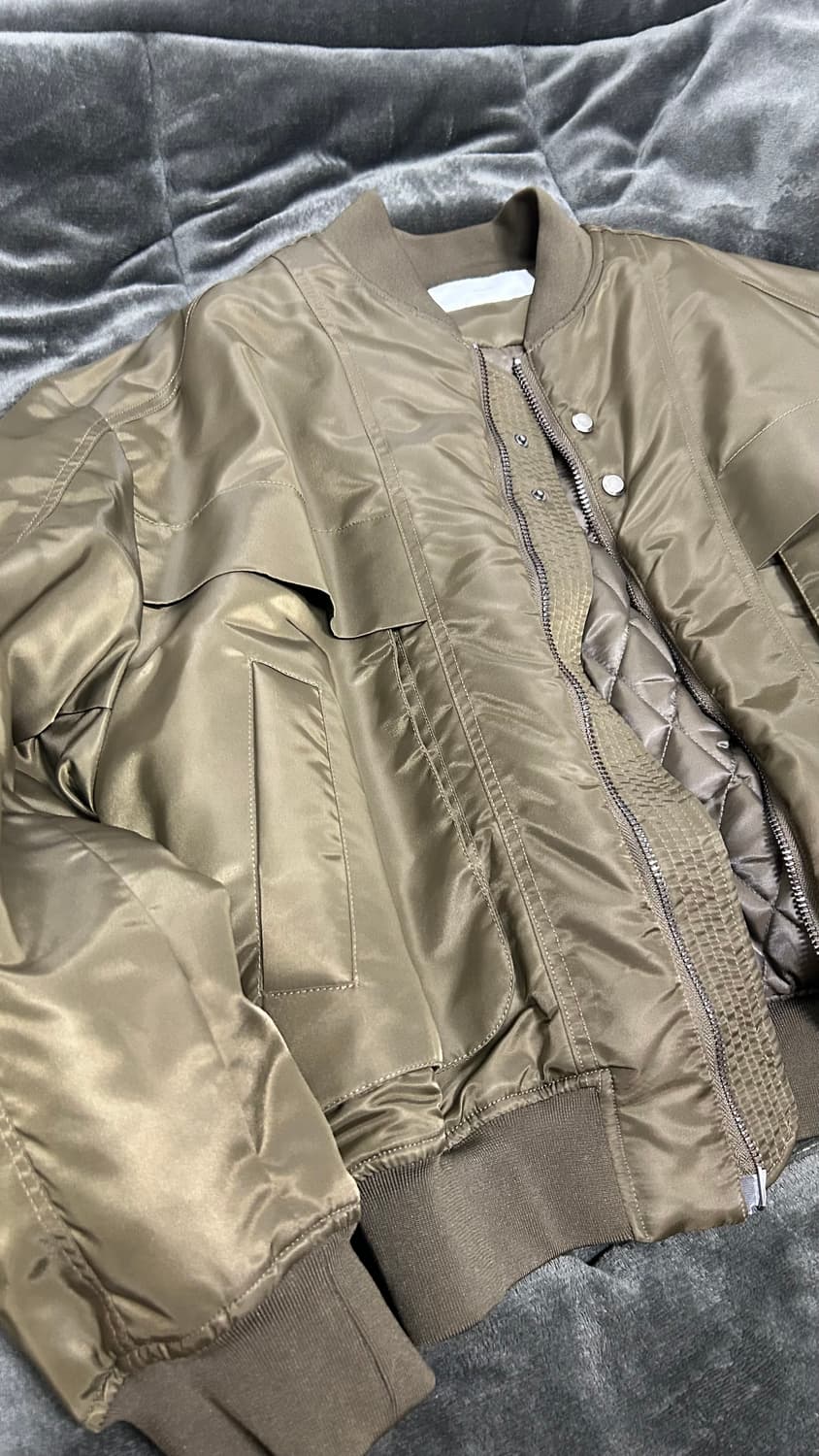 미나브 브라운 항공점퍼 상품이미지2