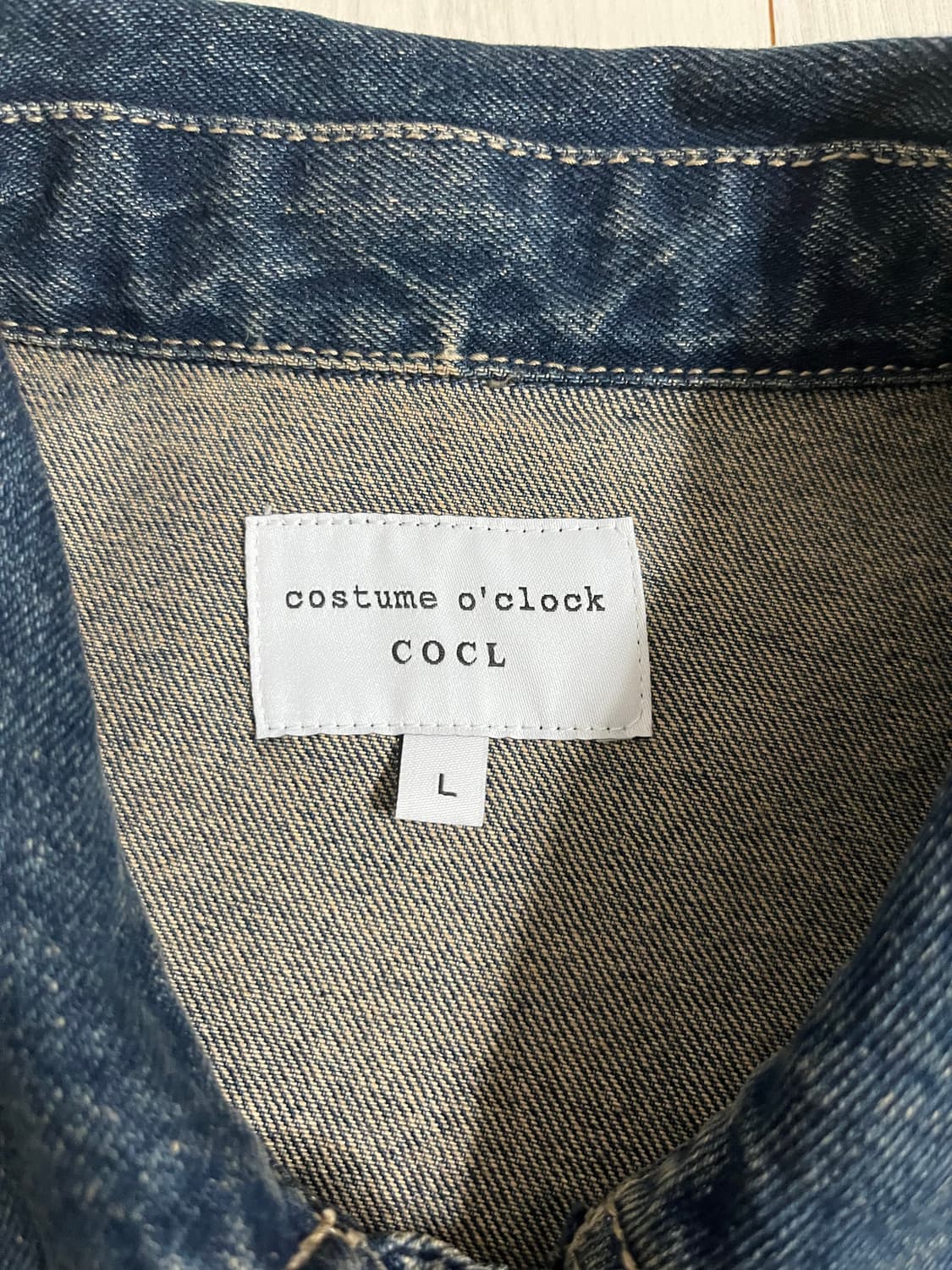 커스텀어클락 데님자켓 청자켓 L 상품이미지3