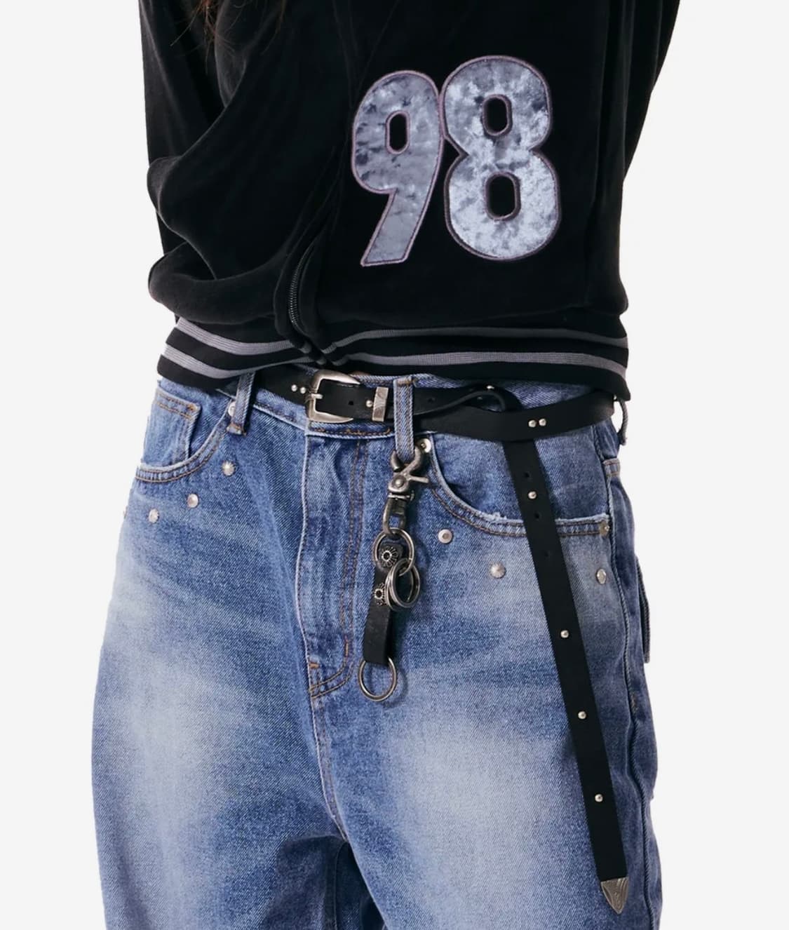 아캄 Studded Leather Keyring (Square) 상품이미지3