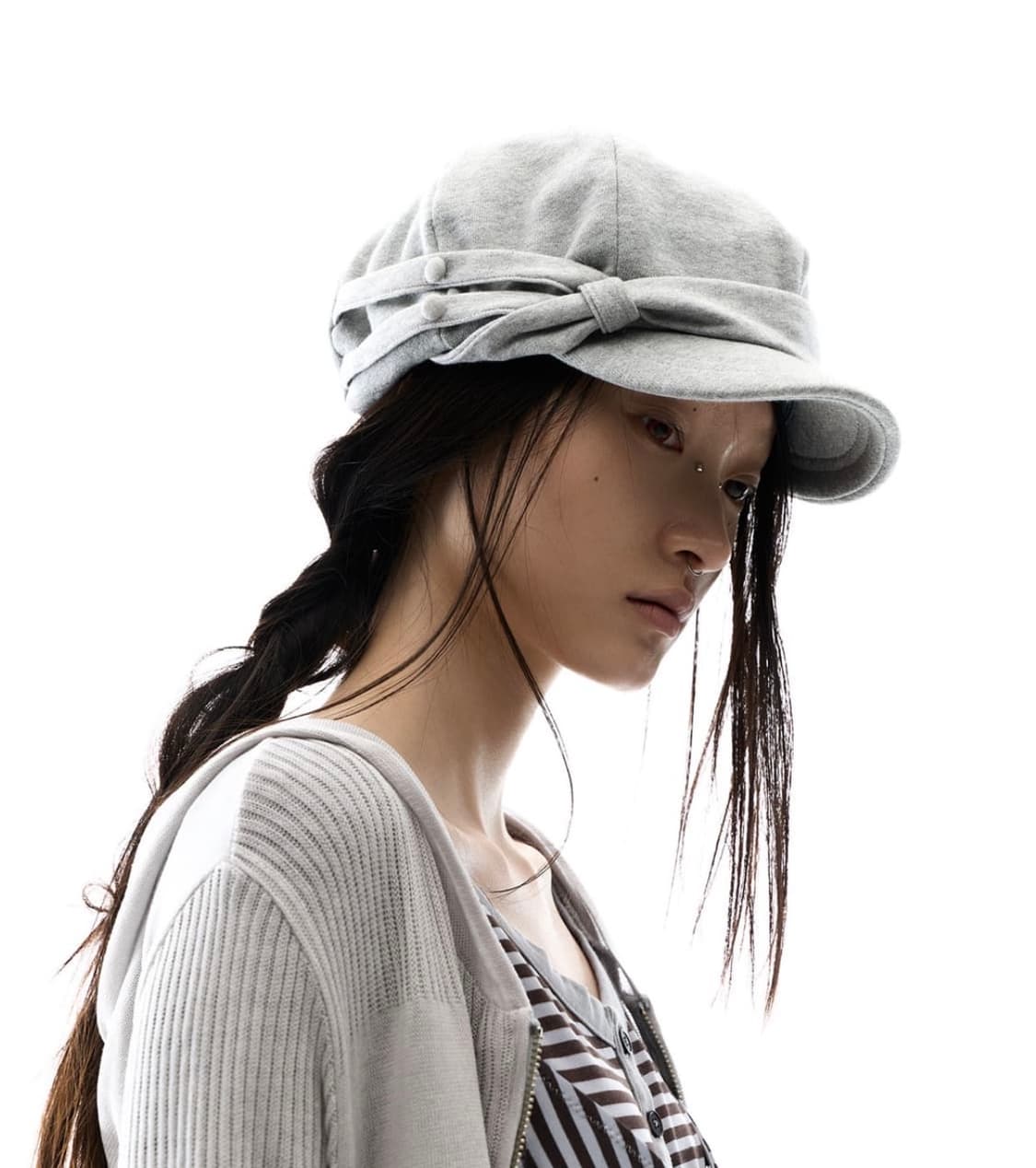 Ojos 오호스 유틸리티 루프 밴드 모자 그레이 상품이미지1
