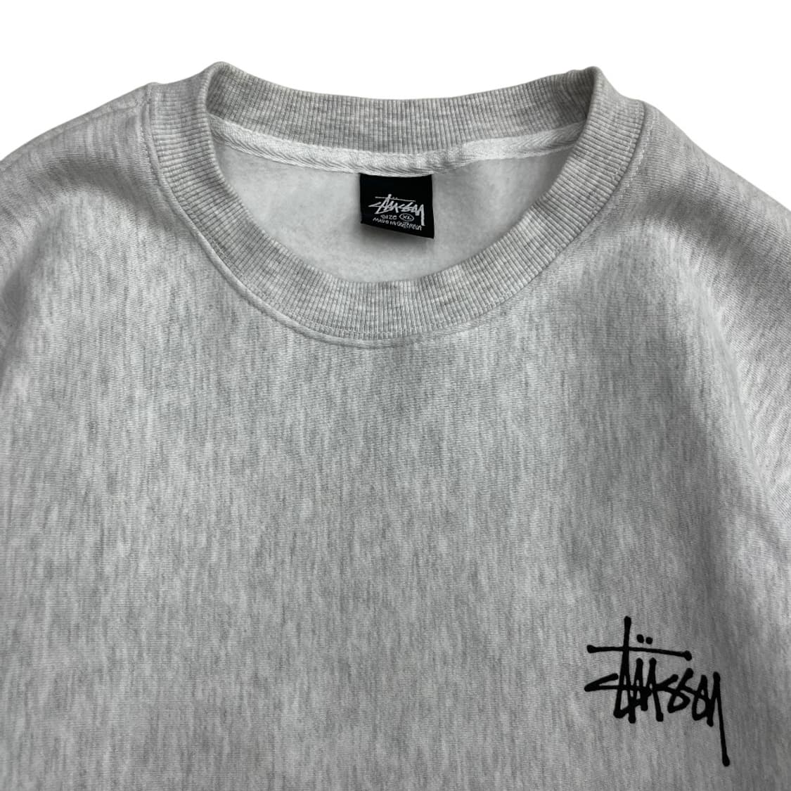 스투시 백로고 백멜란지 맨투맨 XL 상품이미지4